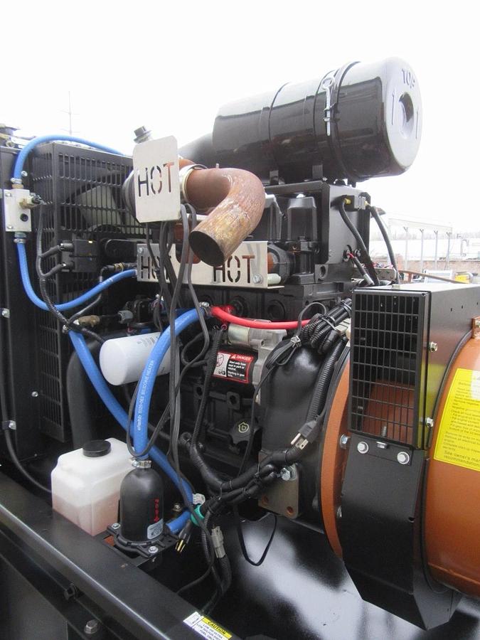 Used 30 KW DIESEL GENERATOR GENERAC 120/240 VOLT SINGLE PHASE 519 HOURS VIDEO WE SHIP