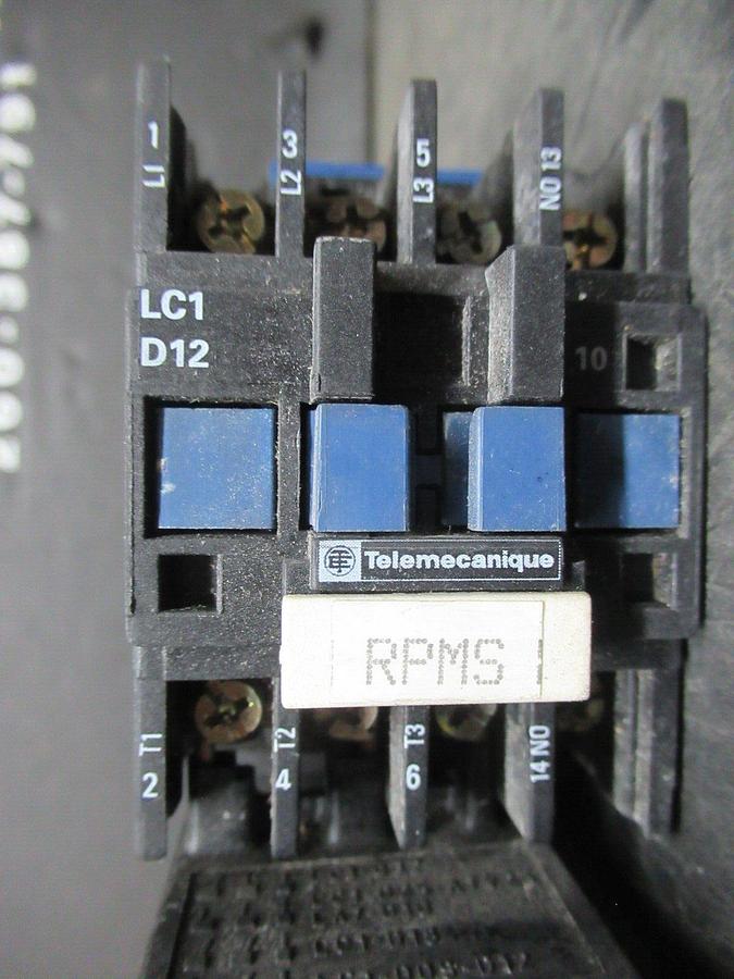 Used TELEMECANIQUE STARTER LC1D1206 W/ OVERLOAD RELAY LR2-D1307 **WARRANTY INCLUDED**