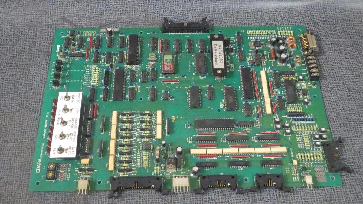 Used EBARA CORP CONTROLLER CIRCUIT BOARD RAD015-95018 REV 3 **WARRANTY**