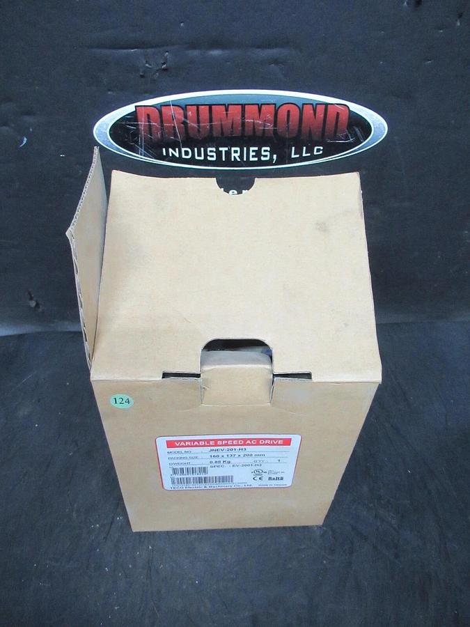 NEW SURPLUS TECO VARIABLE AC SPEED DRIVE JNEV-201-H3 1 HP 0.75 KW 240 VOLT