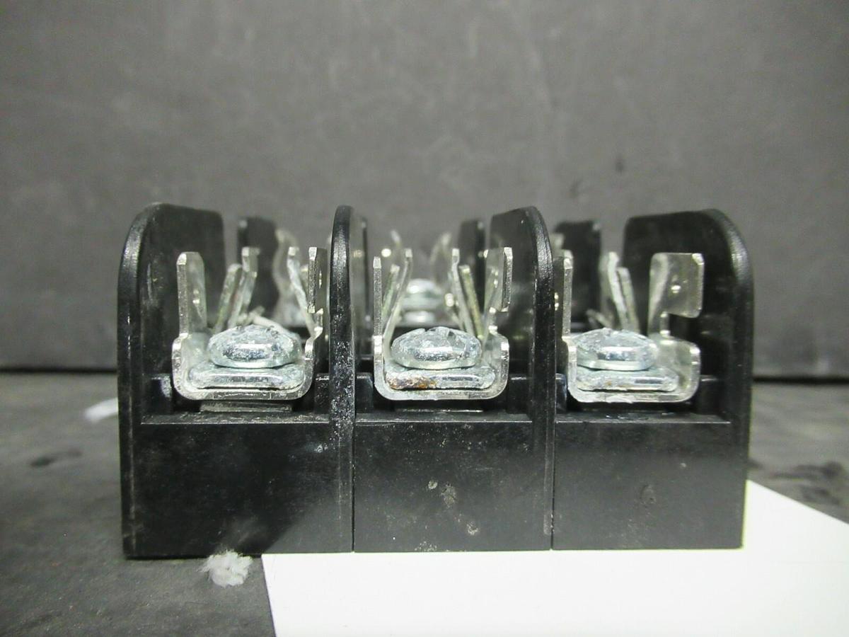 Used BUSSMANN FUSE HOLDER BCA6033PQ FOR 30 AMP 600V FUSES **WARRANTY**