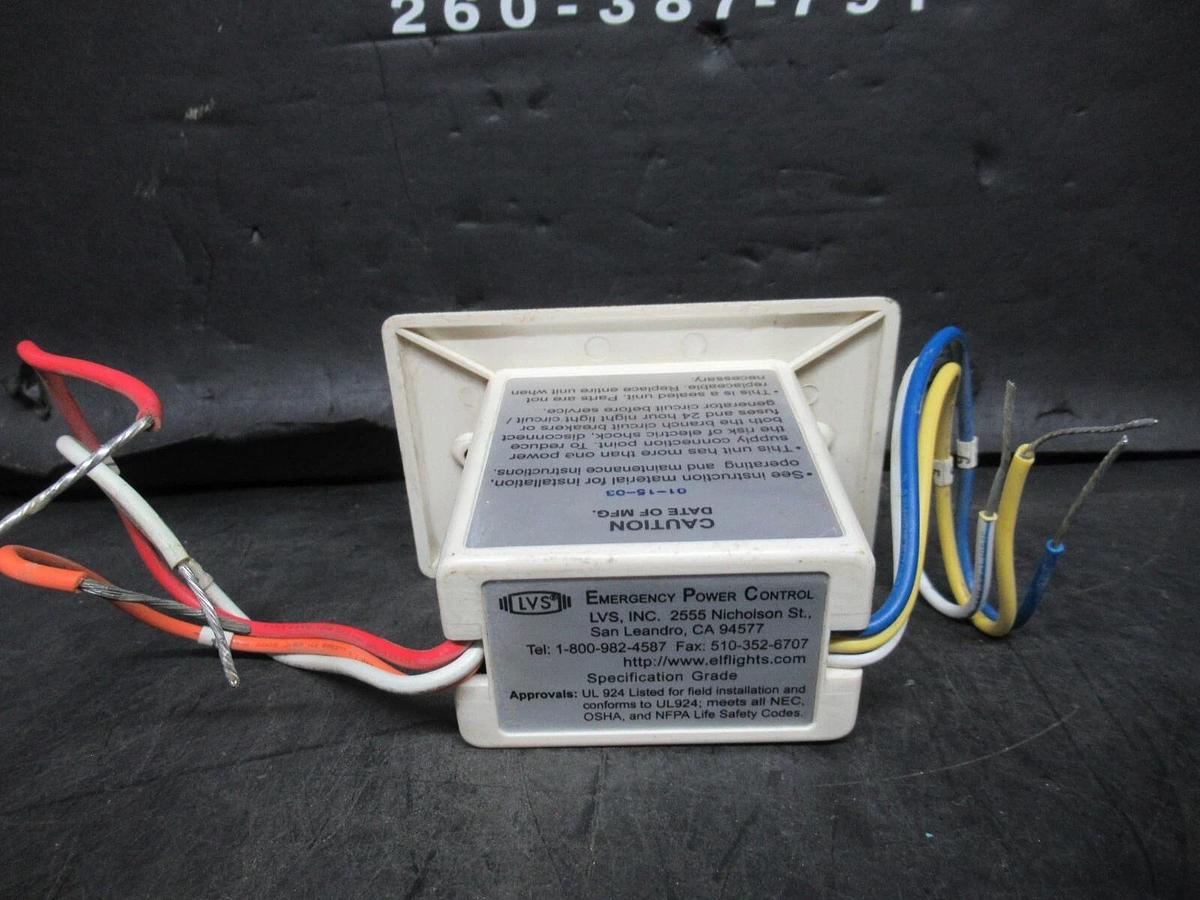Used LVS EMERGENCY POWER CONTROL EPC-277V 277 VAC 20 AMP 1500 WATT **WARRANTY**
