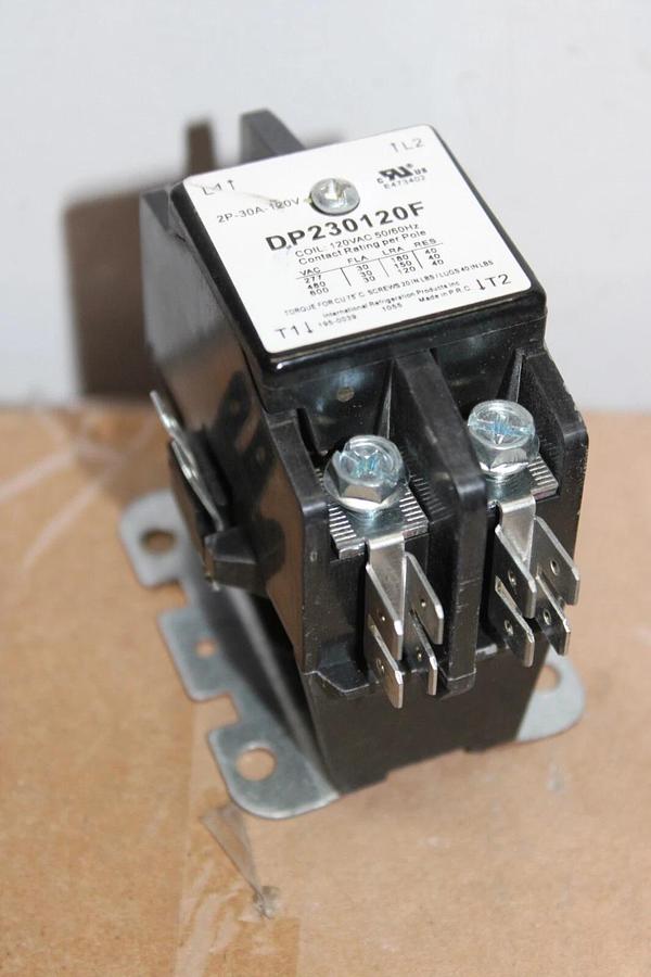 Used LOT OF 2 INTERNATIONAL REFRIDGERATION PRODUCTS CONTACTOR DP230120F 600V 30A