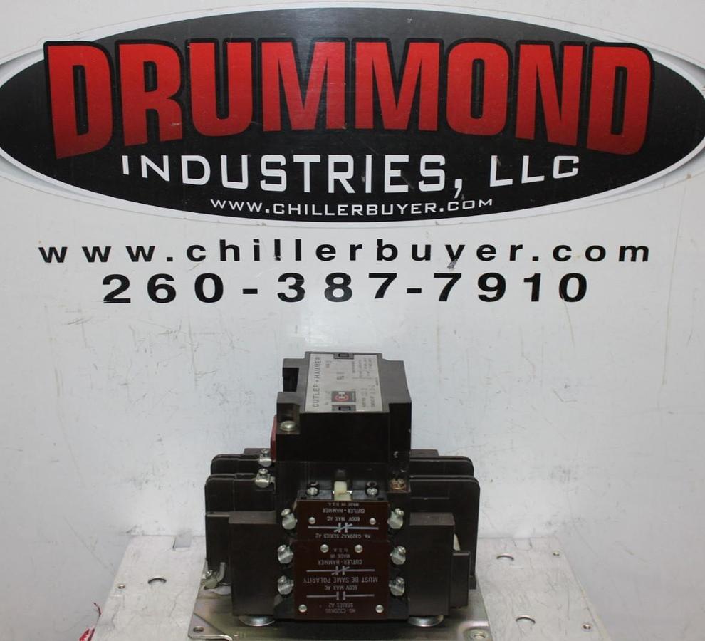 Used CUTLER-HAMMER CONTACTOR C832JN3 120 AMP 600 VAC 3-POLE COIL: 110/120V *WARRANTY*