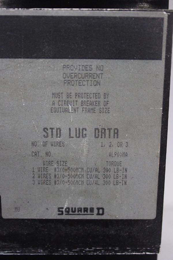 Used SQUARE D CIRCUIT BREAKER KAL36225 225 AMP 600 VAC 3-POLE **WARRANTY INCLUDED**