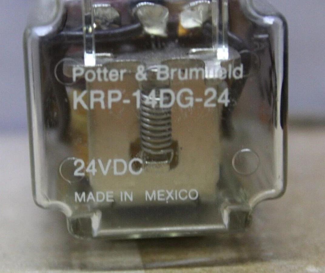 Used POTTER & BRUMFIELD RELAY KRP-14DG-24 120/240 VAC 24 VDC 10 AMP *WARRANTY*