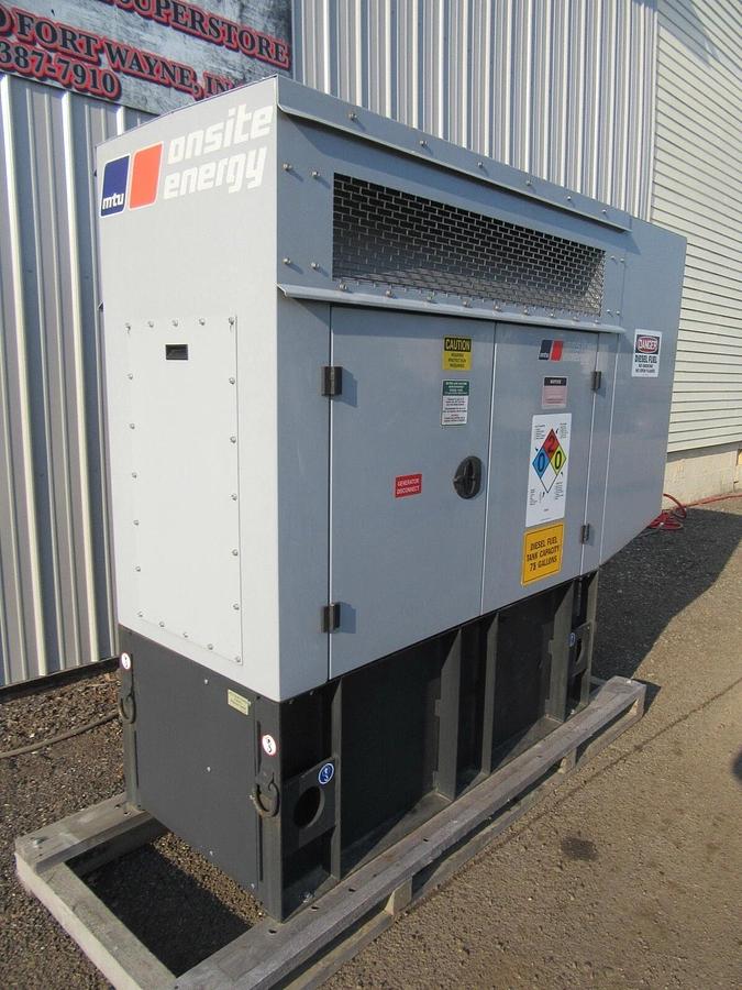 Used 20 KW DIESEL GENERATOR ISUZU MTU 2017 253 HRS 120/240 VOLT 1 PH SOUND ENCLOSED
