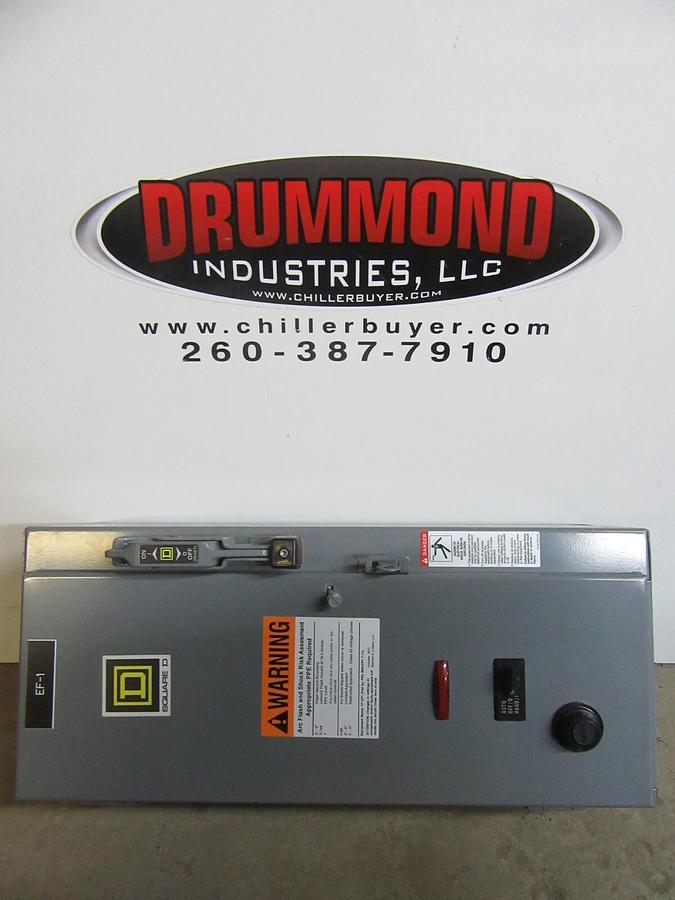 Used SQUARE D COMBINATION STARTER 8539SBG2 W/ 8536SBO2S 15 AMP 600 VAC SIZE 0