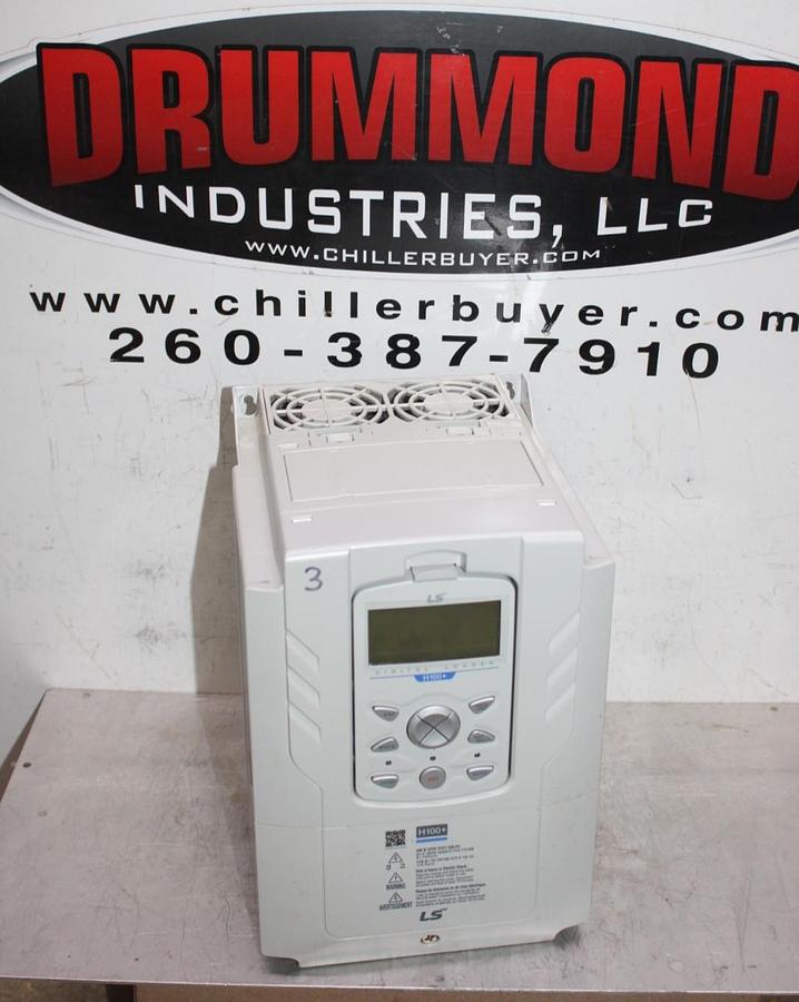 Used LS ELECTRIC VARIABLE SPEED DRIVE LSLV0075H100-4COFN(PLUS) 480V 17.5A 3-PHASE