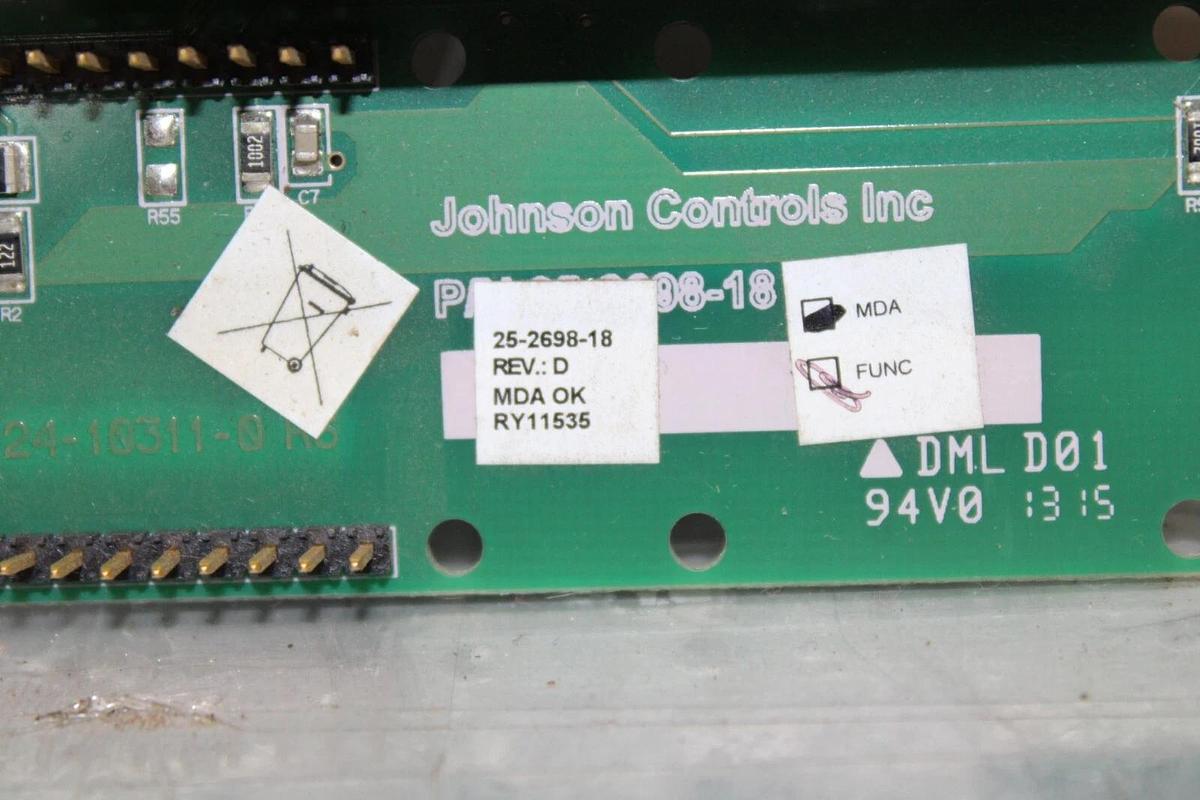 Used YORK E-LINK GATEWAY BOARD 25-2698-18 REV. D W/ 031-02630 25-2783-1 REV. L