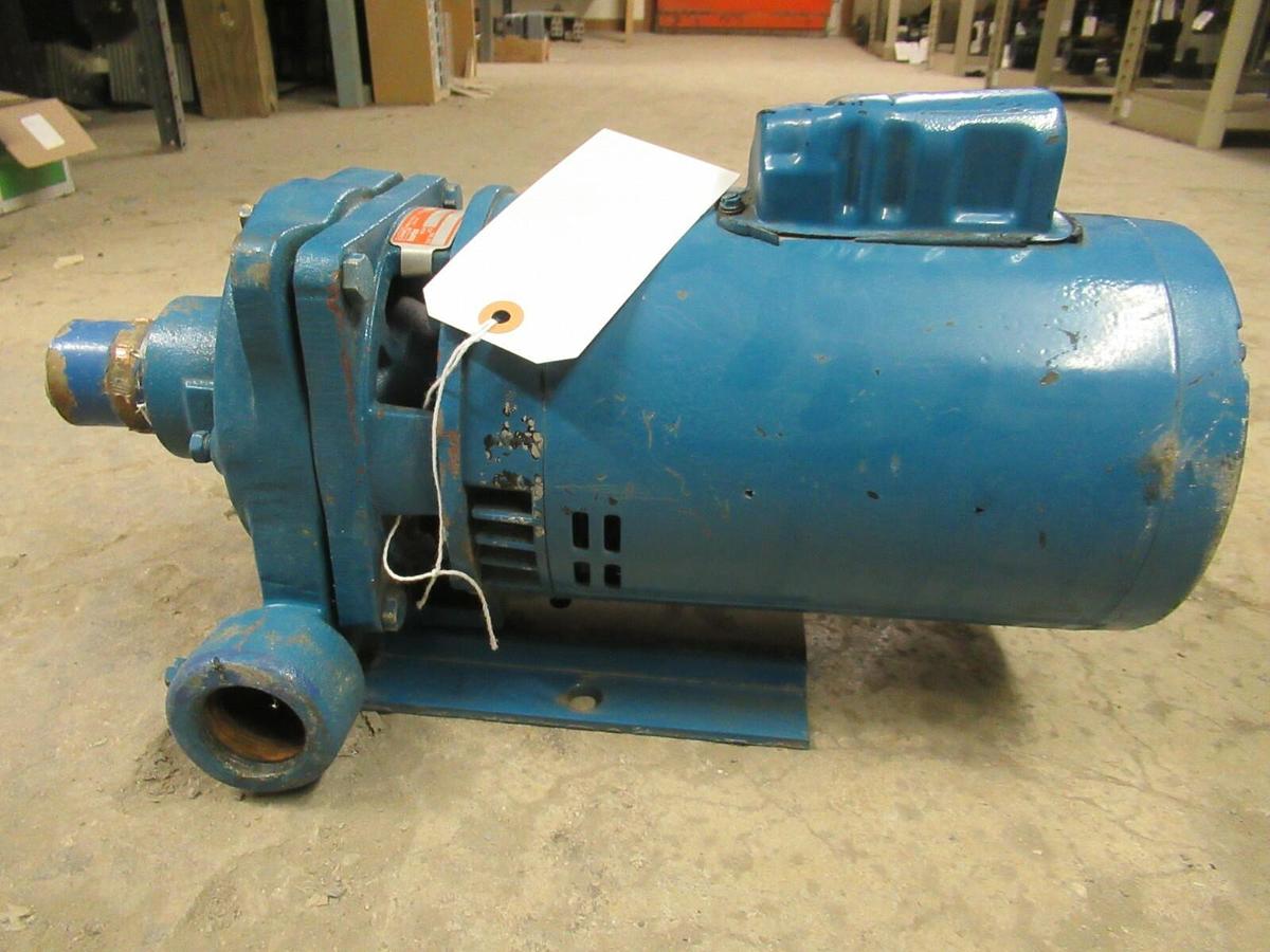Used BURKS CIRCULATION PUMP 15G5 15G5-1-1/4 1.5 HP 115/208-230 VOLTS 3450 RPM EU1502