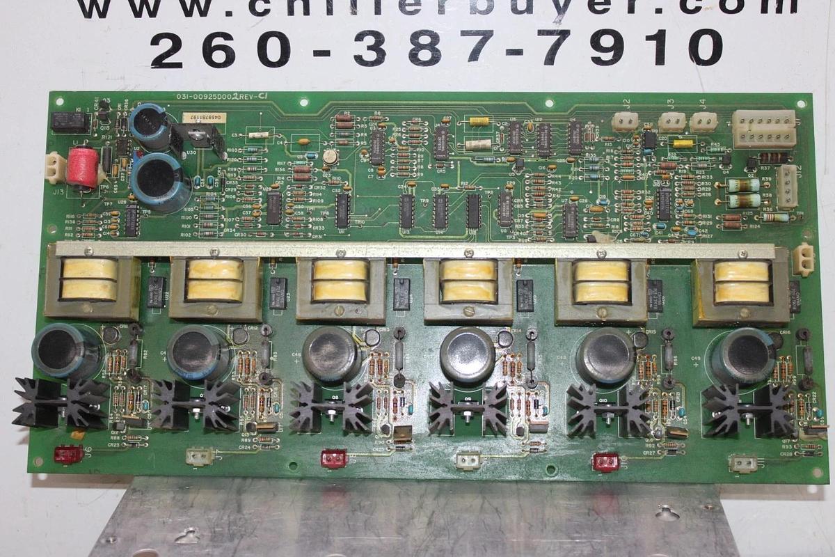 Used YORK CHILLER STARTER CIRCUIT BOARD 031-00925D002 REV. C1 **WARRANTY**