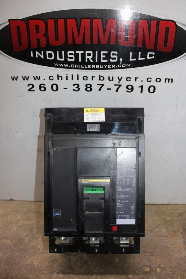 SQUARE D POWERPACT I-LINE CIRCUIT BREAKER MJA36600 600 AMP 3-POLE 600 VAC