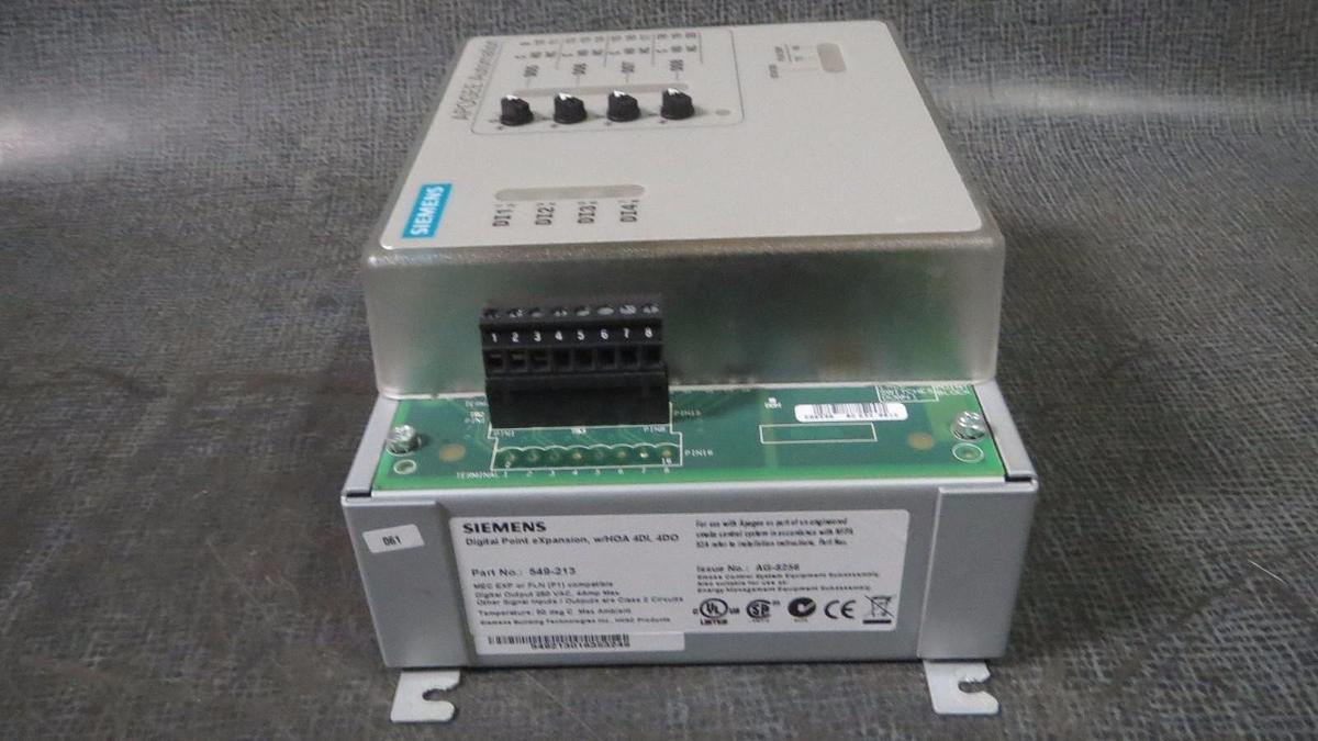 Used SIEMENS APOGEE DIGITAL POINT EXPANSION 4DI / 4DO   MODEL: 549-213