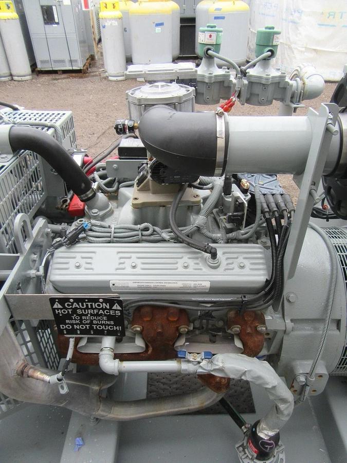 Used 50 KW GENERATOR MTU 5.0 NATURAL GAS / LP 120/208V 3 PH RE-CONNECTABLE 23 HRS