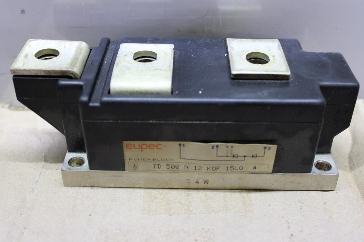Used LOT OF 2 EUPEC IGBT POWERBLOCK TD500N12K0F 15LO **WARRANTY INCLUDED**