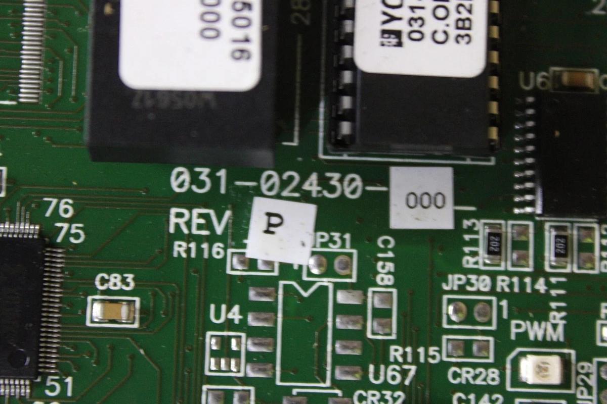 Used YORK CENTRIFUGE CHILLER CONTROL BOARD 031-02430-000 REV. P *WARRANTY*