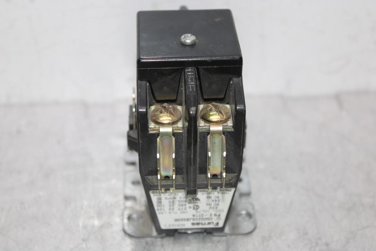 Used FURNAS CONTACTOR 42CG20AJB669R E-011A 600 VAC 20 AMP 2-POLE COIL: 24 VOLT
