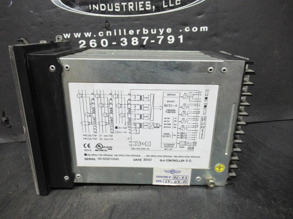 Used COOPER MULTI-FUNCTION 3-PHASE OVERCURRENT RELAY IM30-AB 24-110 VAC 24-125 VDC