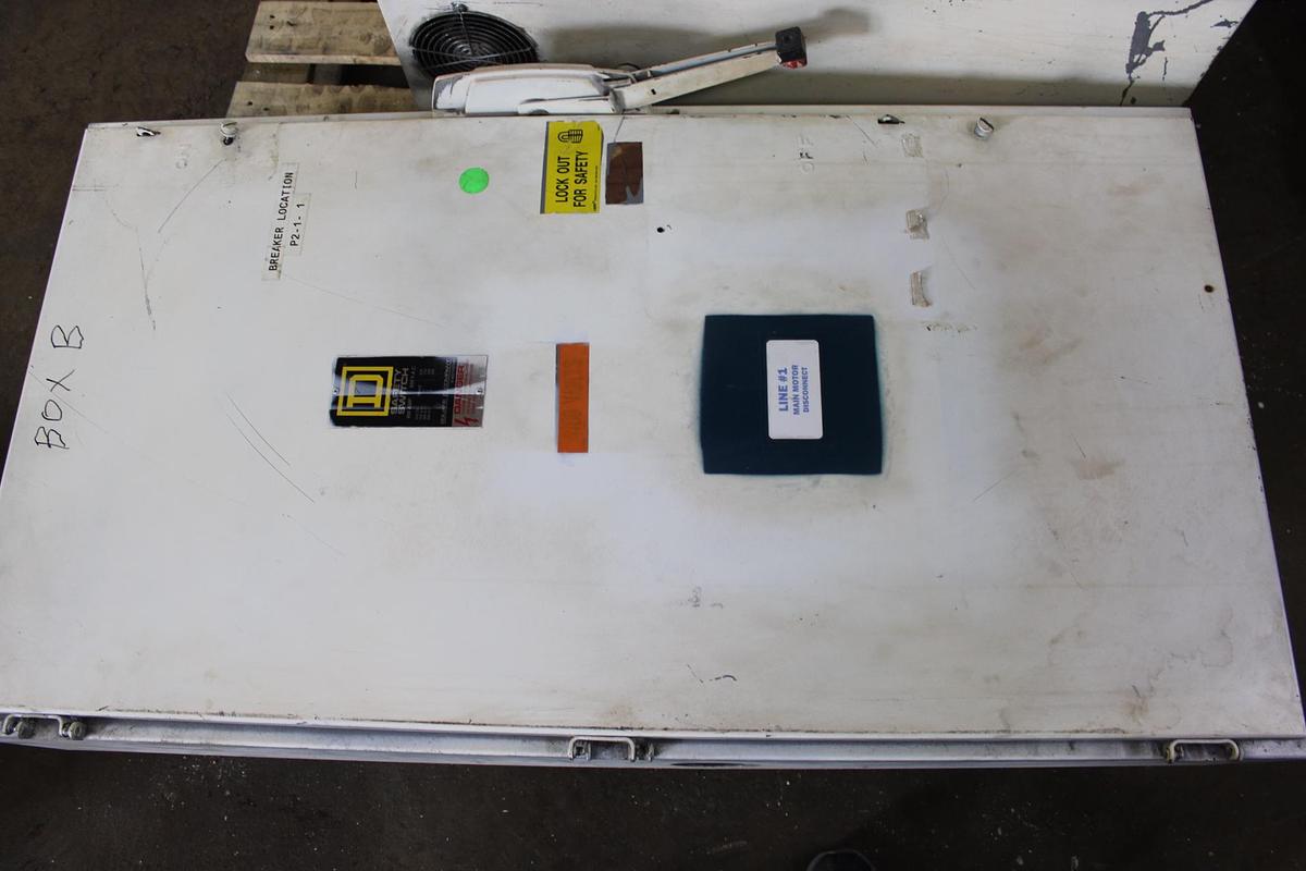 Used SQUARE D HEAVY DUTY DISCONNECT SWITCH HU364 200 AMP 600 VAC TYPE 1