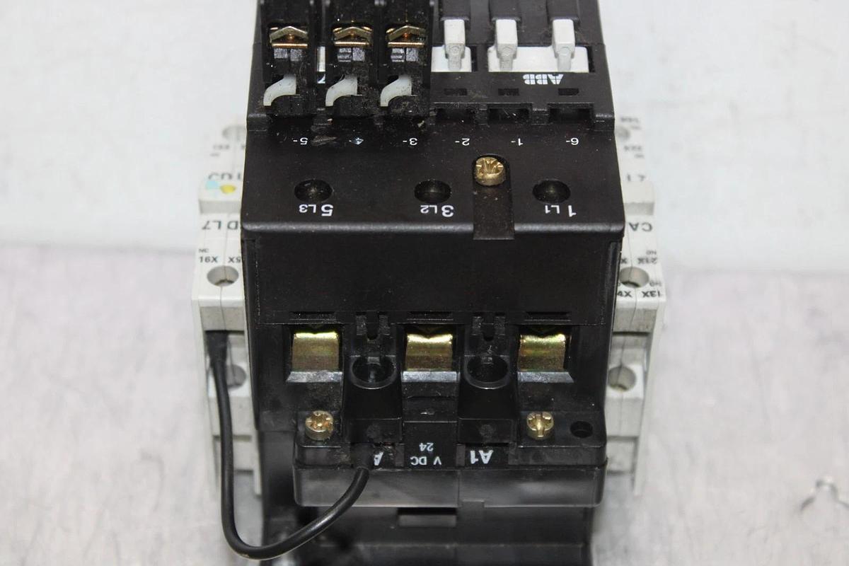 Used ABB CONTACTOR BE75C-Y21EX 105 AMP 600 VAC 3-POLE 75 HP COIL: 24 VDC