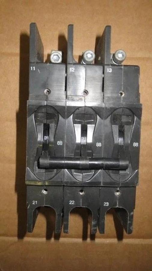 Used AIRPAX BREAKER F.L. AMPS 88 WITH 3 POLE 600 VAC