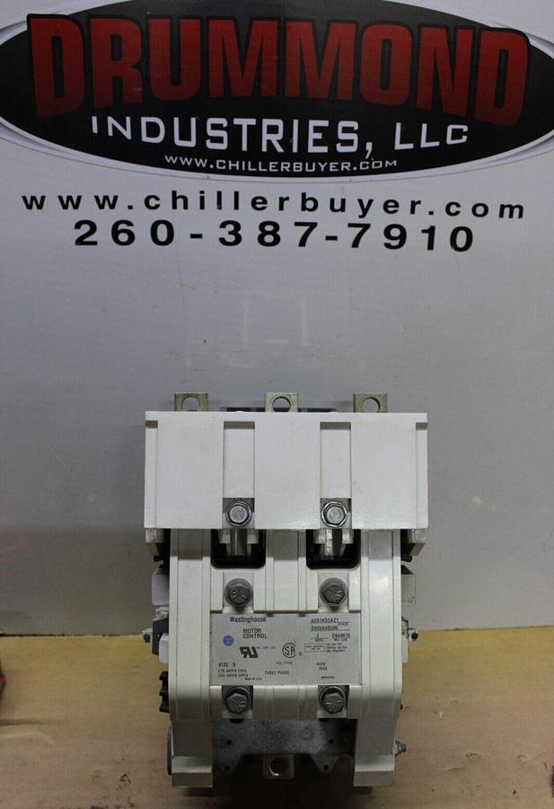 Used CUTLER HAMMER CONTACTOR A201K5CAZ1 270/300 AMP 3-POLE NEMA 5 600 VAC MODEL J
