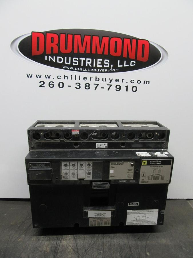 Used SQUARE D NXL BREAKER NXP361200GMTF7 1200 AMP 600 VAC W/ ARP100 MICROLOGIC LSIG