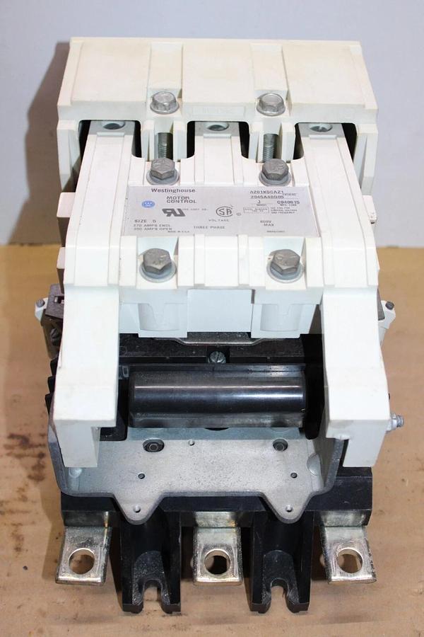 Used CUTLER HAMMER CONTACTOR A201K5CAZ1 270/300 AMP 3-POLE NEMA 5 600 VAC MODEL J