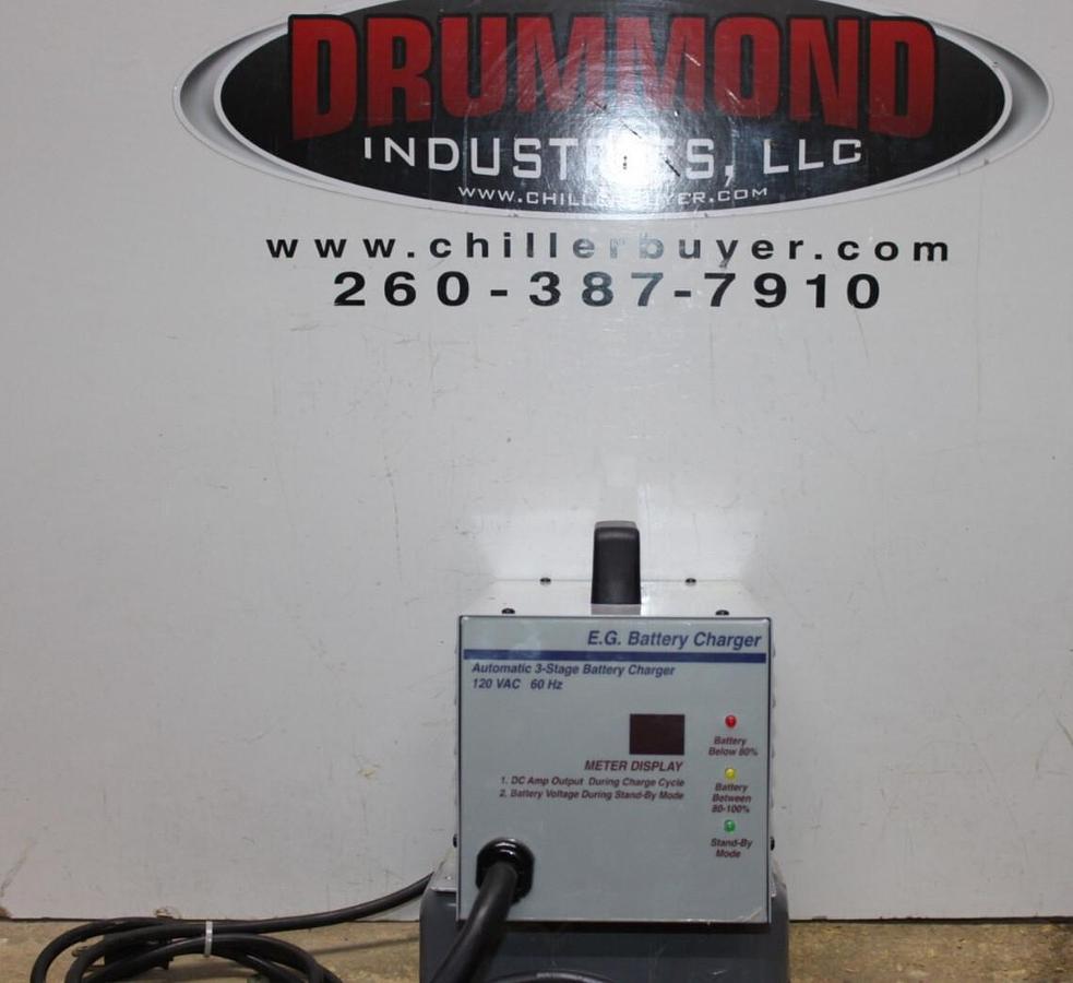 Used E.G. AUTOMATIC 3-STAGE BATTERY CHARGE 120 VAC 8 AMP 60 HZ FCE-32-25 *WARRANTY*