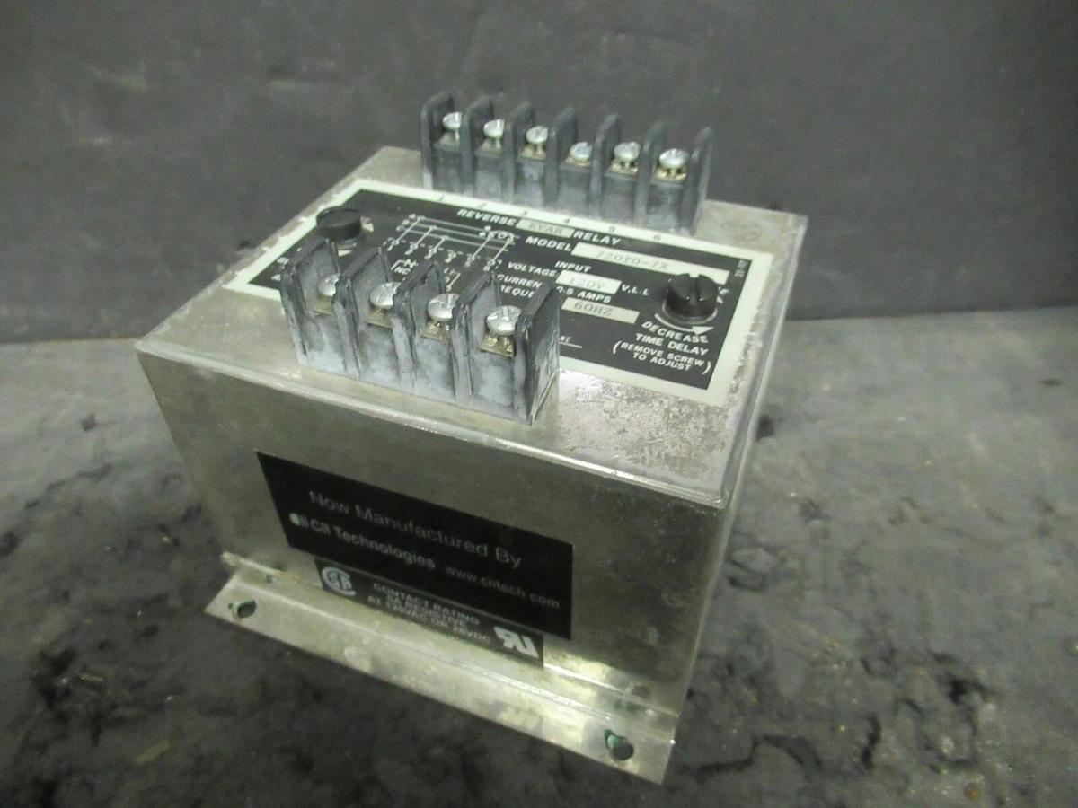 Used WILMAR ELECTRONICS CII TECHNOLOGIES REVERSE KVAR RELAY 720TD-7X 120 VAC 5 AMP