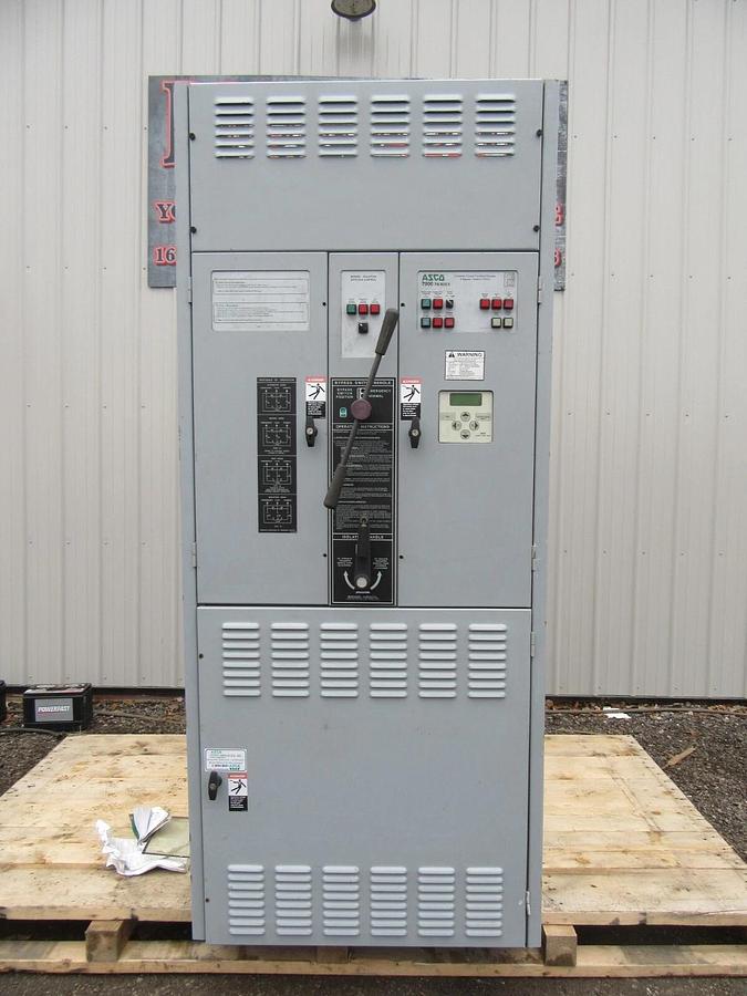 Used 1000 AMP ASCO AUTOMATIC TRANSFER SWITCH 7000 SERIES 480 V ATS BYPASS ISOLTION