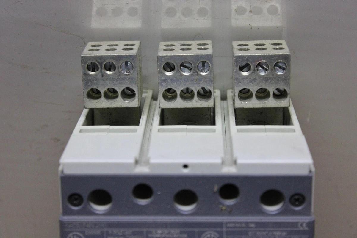 Used ABB CIRCUIT BREAKER SACE T4N-250 250 AMP 600 VOLT 3-POLE W/ OPERATOR