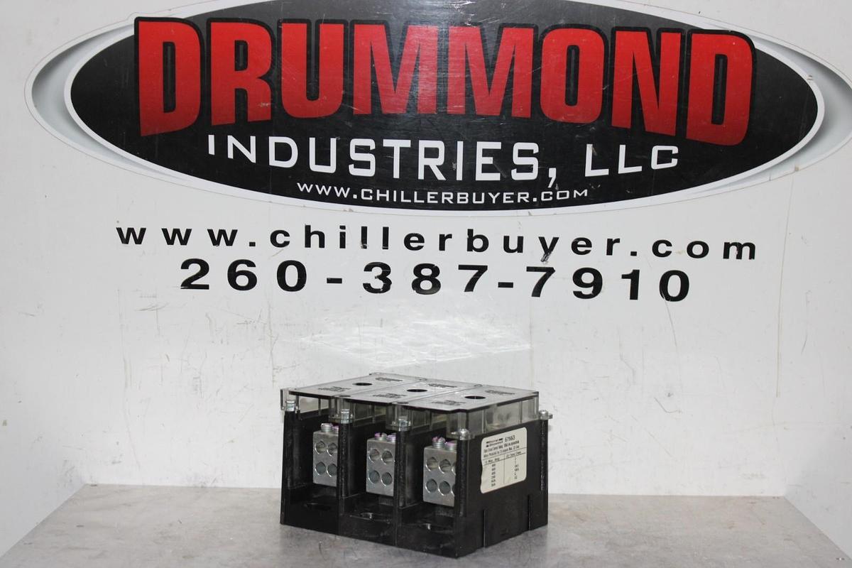Used FERRAZ SHAWMUT POWER DISTRIBUTION BLOCK 67663 400 AMP 3-POLE 600 VOLT *WARRANTY*