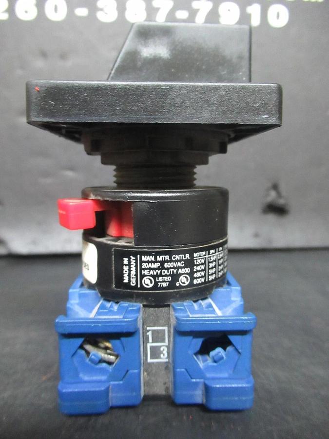 Used KRAUS + NAIMER ROTARY SWITCH CH10 A200 F55694/006-DES 600 VAC 20 AMP 5 HP