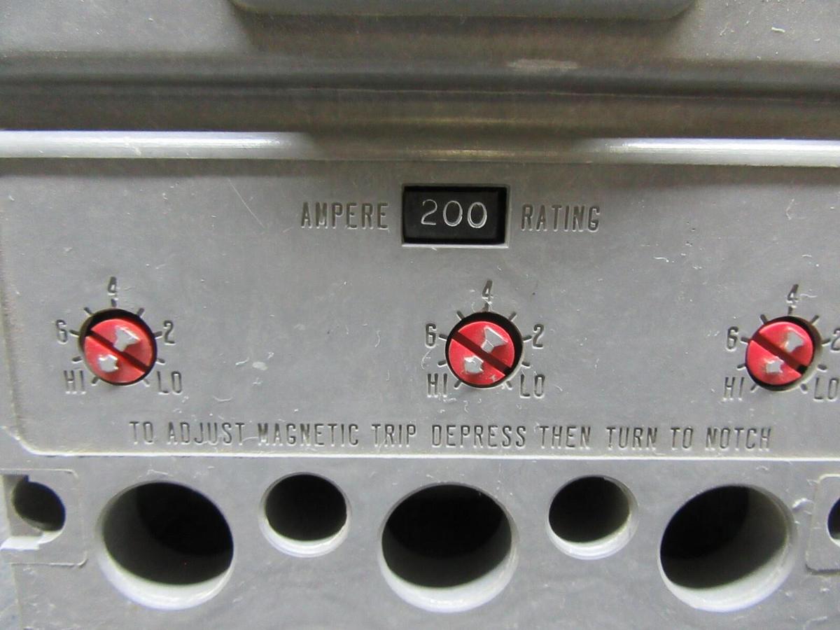 Used WESTINGHOUSE CIRCUIT BREAKER HKA3225F 3-POLE 225 AMP FRAME 200 AMP TRIP 600 VAC