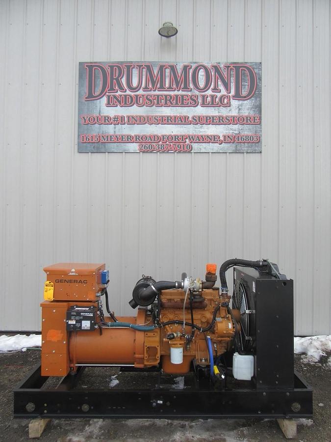 Used 50 KW DIESEL GENERATOR GENERAC 120/240 V 4.0 HINO ONLY 749 HOURS VIDEO SHIPPING