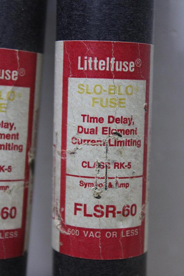 Used LOT OF 2 FUSETRON DUAL ELEMENT FUSES FRS-R-45 45 AMP 600 VOLT