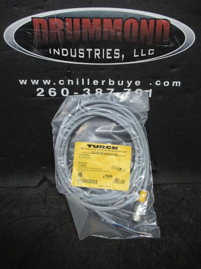 NEW IN BAG TURCK SINGLE ENDED RECEPTICLE MULTI-PIN RK-4.5T-2/S101 U-02060