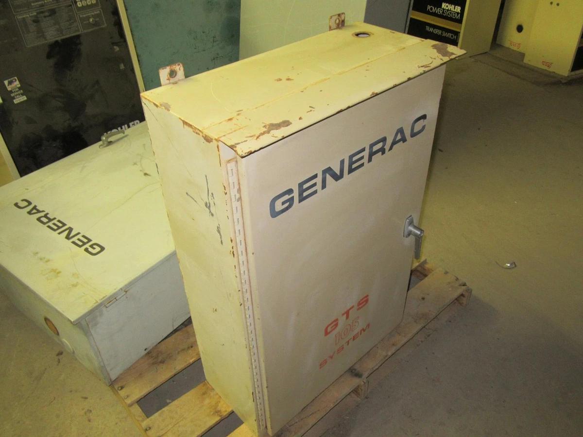 Used GENERAC ATS AUTOMATIC TRANSFER SWITCH GTS105 0155-1 105A 120/208V 60HZ WARRANTY