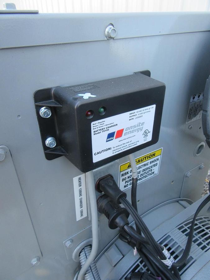 Used 30 KW GENERATOR MTU 4.3 NATURAL GAS LP PROPANE 120/240 VOLT 1 PH 35 KW 40KW 2015