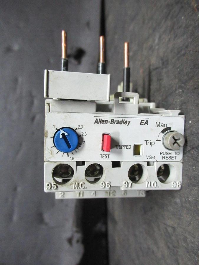 Used ALLEN BRADLEY OVERLOAD RELAY 193-EA2DB SER. A 1-2.9 AMP **WARRANTY**