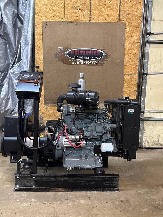 Refurbished 25 KW DIESEL KUBOTA 2203 GENERATOR GENUINE STAMFORD 277/480V IN STOCK NO WAIT