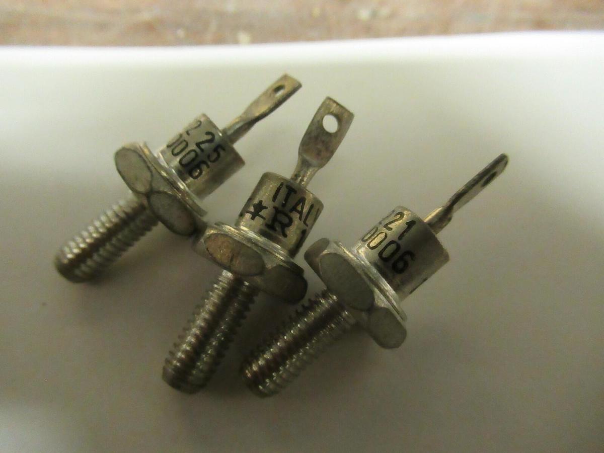 NEW SURPLUS (3) INTERNATIONAL 143110006 RECTIFIER DIODE STUDS VISHAY *WARRANTY*