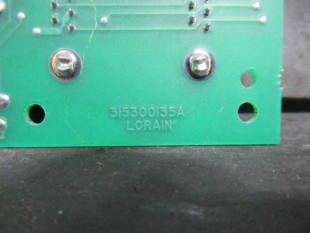 Used LORAIN CIRCUIT BOARD 315300135A / 423305300 **WARRANTY**