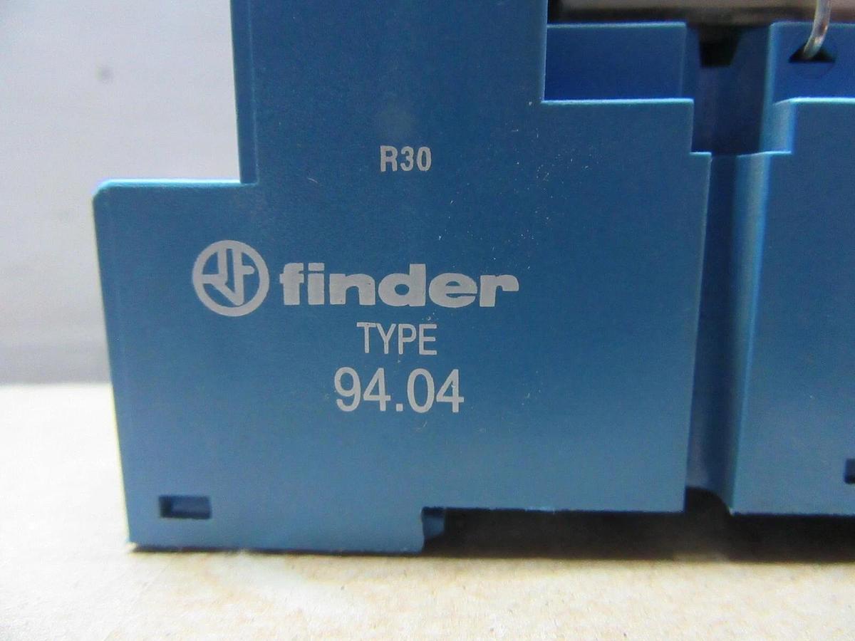 Used LOT OF 4 FINDER RELAY 55.34.9.125.0040 7 AMP 125 VDC W/ 94.04 BASE