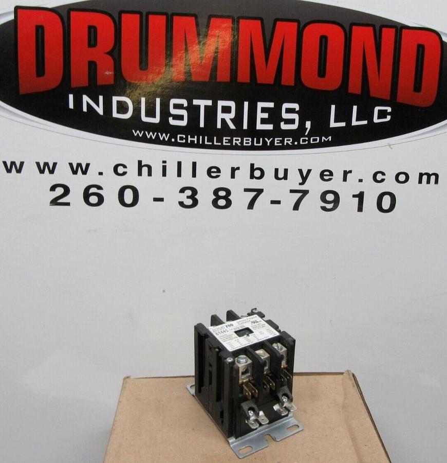 Used MARS 780 CONTACTOR 61445 600 VAC 40 AMP 3-PHASE 20 HP COIL: 24 VAC
