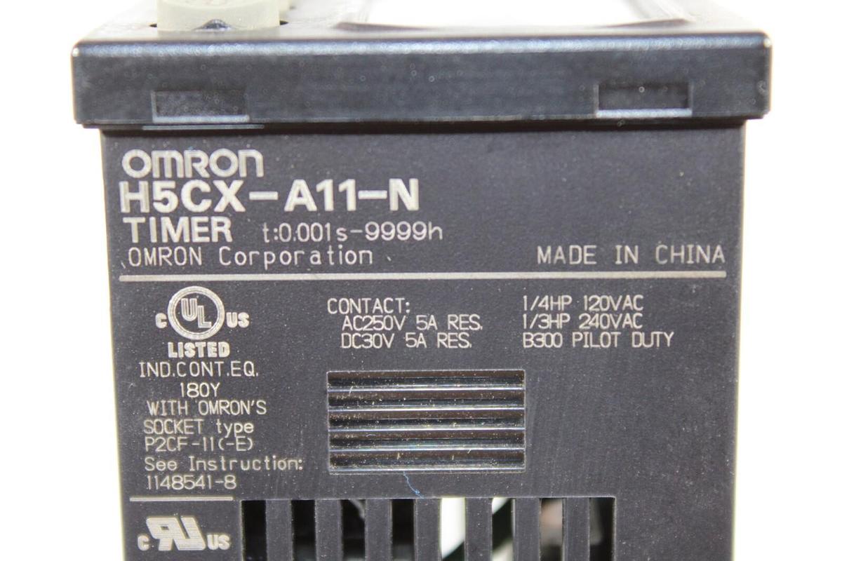 Used OMRON PROGRAMMABLE TIMER H5CX-A11-N 0.001 SECONDS TO 9999 HOURS 240 VAC 5 AMP