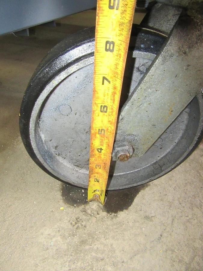 Used 300 LB CAPACITY GENIE EASY-UP 15 FT HT MANUAL PUSH ARIAL WORK PLATFORM EU-15M