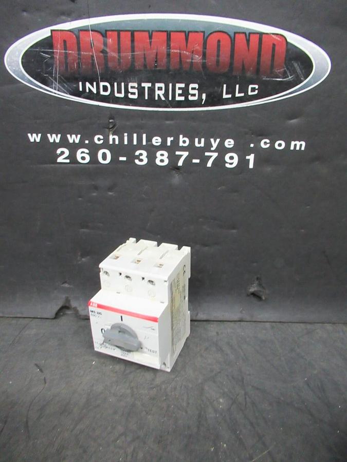 Used ABB MANUAL MOTOR STARTER MS-325 600 VAC 2.5-4 AMPS 3 HP 3-POLE 3-PHASE